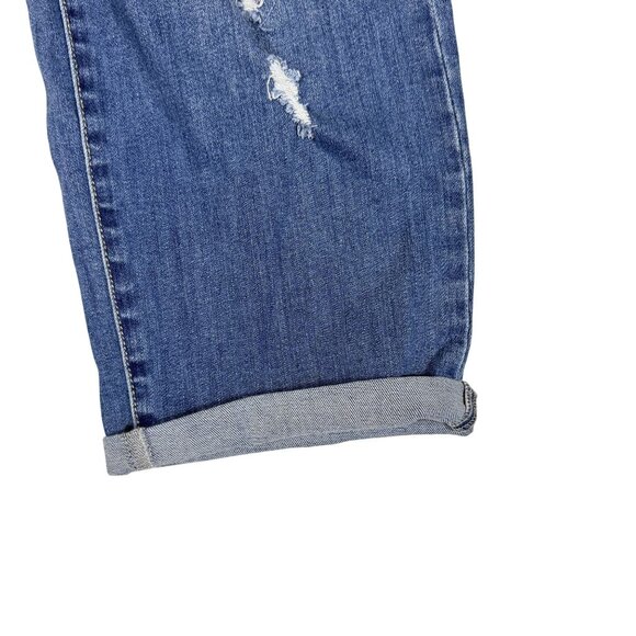 Liverpool Blue Distressed the Crop Boyfriend Women's Jeans Size 10 LM5066TT - Picture 6 of 11